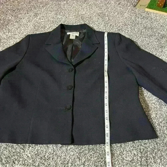 PENDLETON JACKET BLAZER VINTAGE VIRGIN WOOL SIZE 12 Petite 3 BUTTON Black- Note - Picture 8 of 13